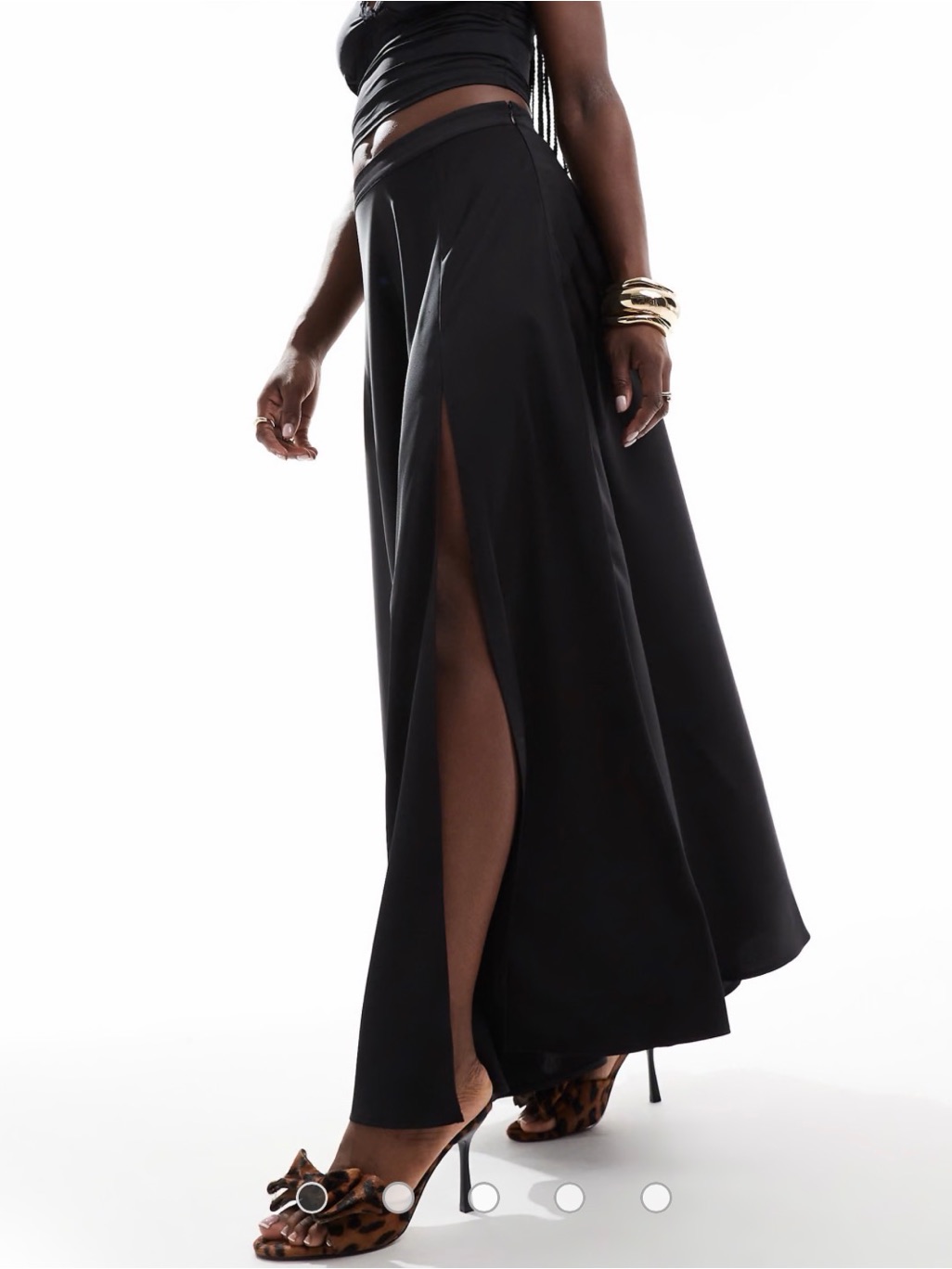 Cami Nyc Black Maxi Skirt With High Side Slit
